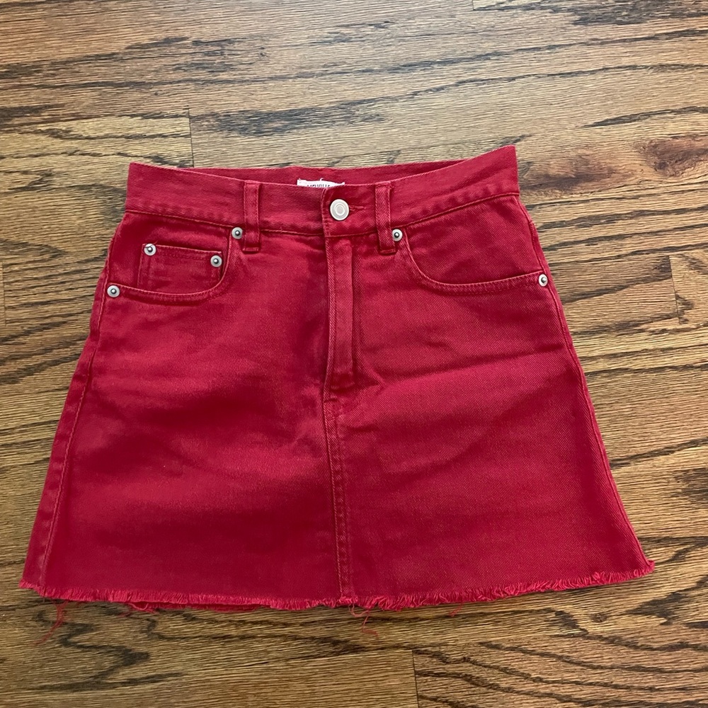 Brandy Melville red skirt